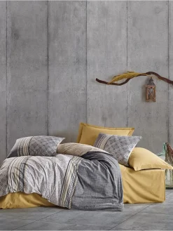 Elizabed Bettwäsche & Bettwaren<Renforcé-Bettwäsche-Set in Beige/ Grau
