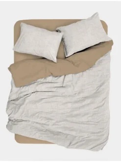 Mijolnir Bettwäsche & Bettwaren<Renforcé-Bettwäsche-Set in Creme/ Beige