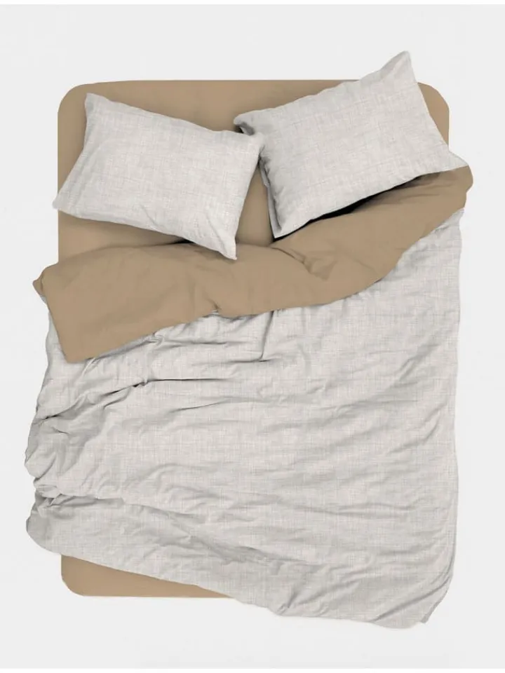 Mijolnir Bettwäsche & Bettwaren<Renforcé-Bettwäsche-Set in Creme/ Beige