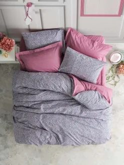 Elizabed Bettwäsche & Bettwaren<Renforcé-Bettwäsche-Set in Rosa/ Blau