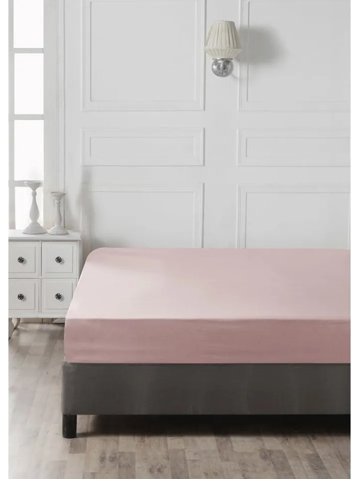 Elizabed Bettwäsche & Bettwaren<Renforcé-Spannbettlaken in Rosa