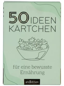 ars edition Bücher<Rezeptesammlung "50 Ideenkärtchen für eine bewusste Ernährung"