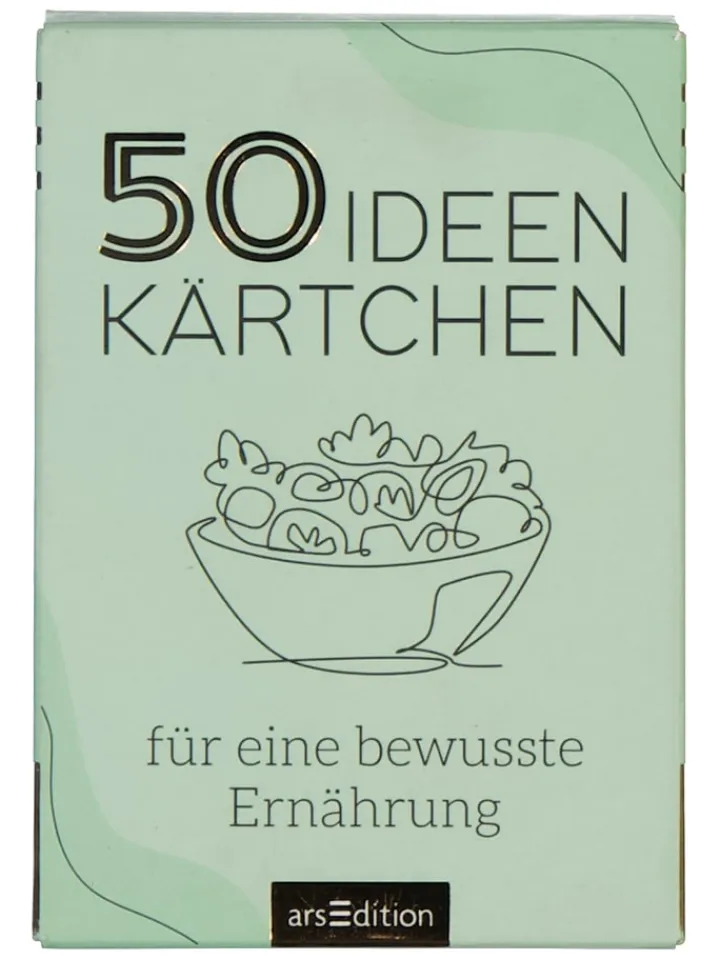 ars edition Bücher<Rezeptesammlung "50 Ideenkärtchen für eine bewusste Ernährung"