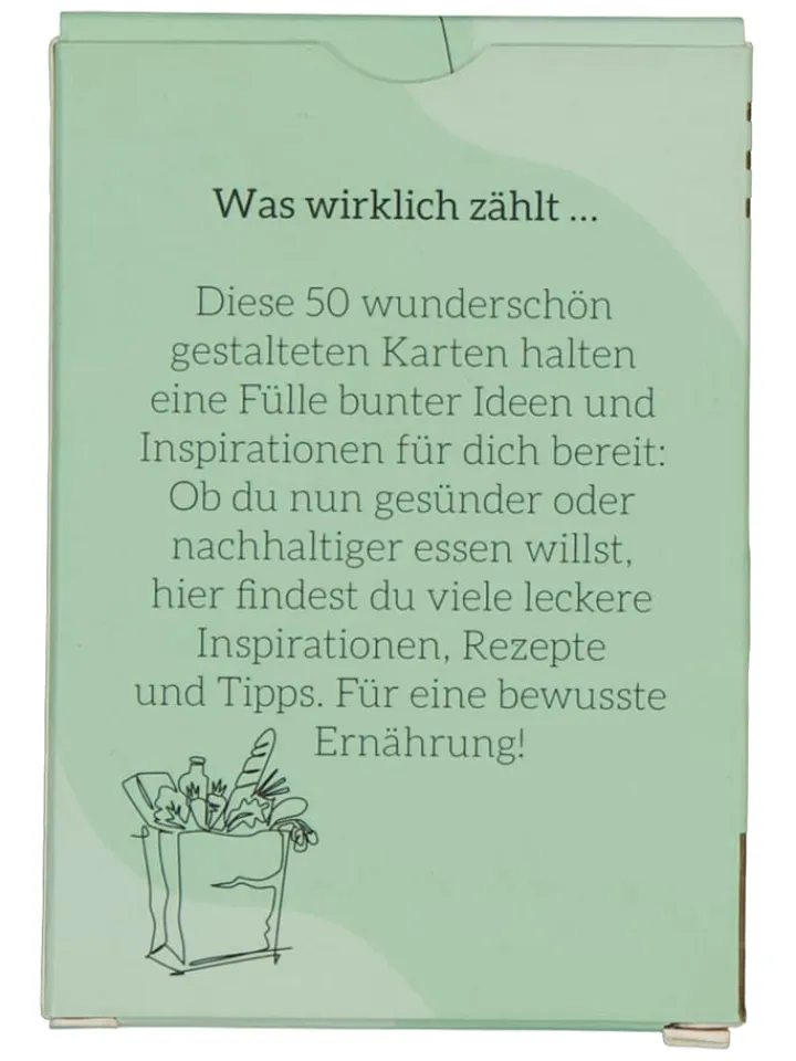 ars edition Bücher<Rezeptesammlung "50 Ideenkärtchen für eine bewusste Ernährung"