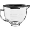 KitchenAid Koch- & Backutensilien<Rührschüssel "5KSM5GB" in Transparent/ Schwarz - 4,7 l