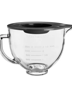 KitchenAid Koch- & Backutensilien<Rührschüssel "5KSM5GB" in Transparent/ Schwarz - 4,7 l