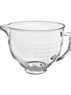 KitchenAid Koch- & Backutensilien<Rührschüssel "5KSM5GB" in Transparent/ Schwarz - 4,7 l