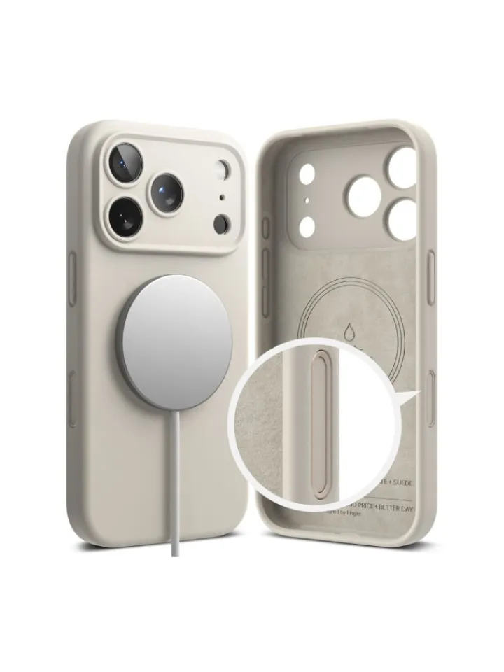 COFI 1453 Smartphones & Zubehör<Ringke Silikon Magnetische magnetisch Hülle iPhone 17 Pro Max Beige in Beige
