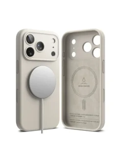 COFI 1453 Smartphones & Zubehör<Ringke Silikon Magnetische magnetisch Hülle iPhone 17 Pro Beige in Beige