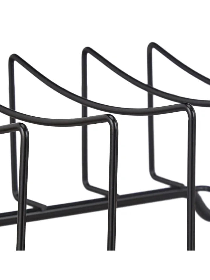 relaxdays Grillen<Rippchenhalter in Schwarz