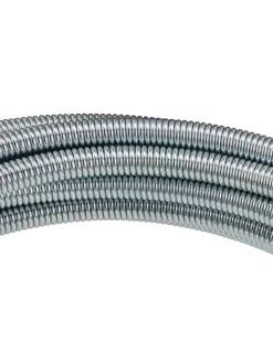 relaxdays Putz- & Waschutensilien<Rohrreinigungsspirale in Silber - 5 m