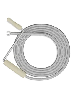 relaxdays Putz- & Waschutensilien<Rohrreinigungsspirale in Silber - 3 m