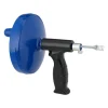 relaxdays Putz- & Waschutensilien<Rohrreinigungsspirale in Blau/ Schwarz - 6 m