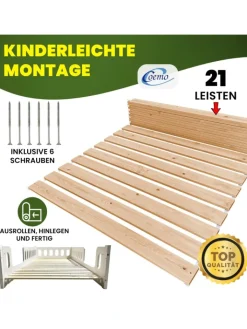 Coemo Betten & Matratzen<Rollrost Romo 15 - 22 Leisten Nordische Kiefer in Natur