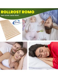 Coemo Betten & Matratzen<Rollrost Romo 15 - 22 Leisten Nordische Kiefer in Natur