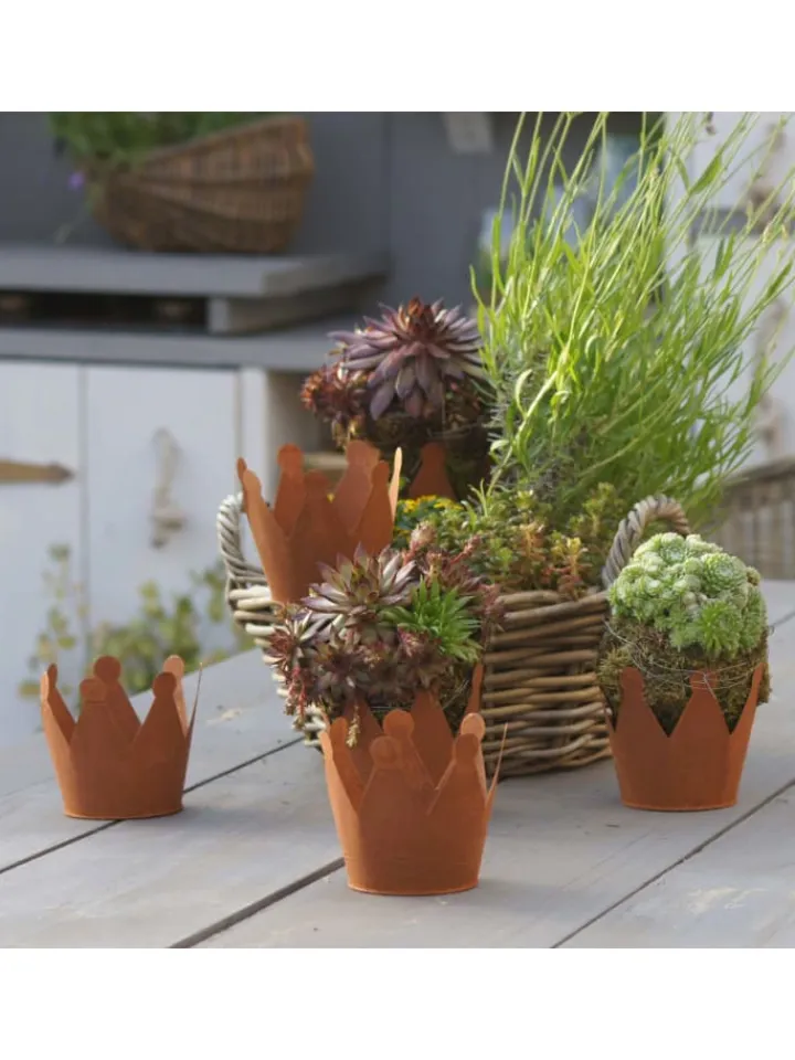 UNUS Gartendekoration<Rostkrone Ø12 in Braun