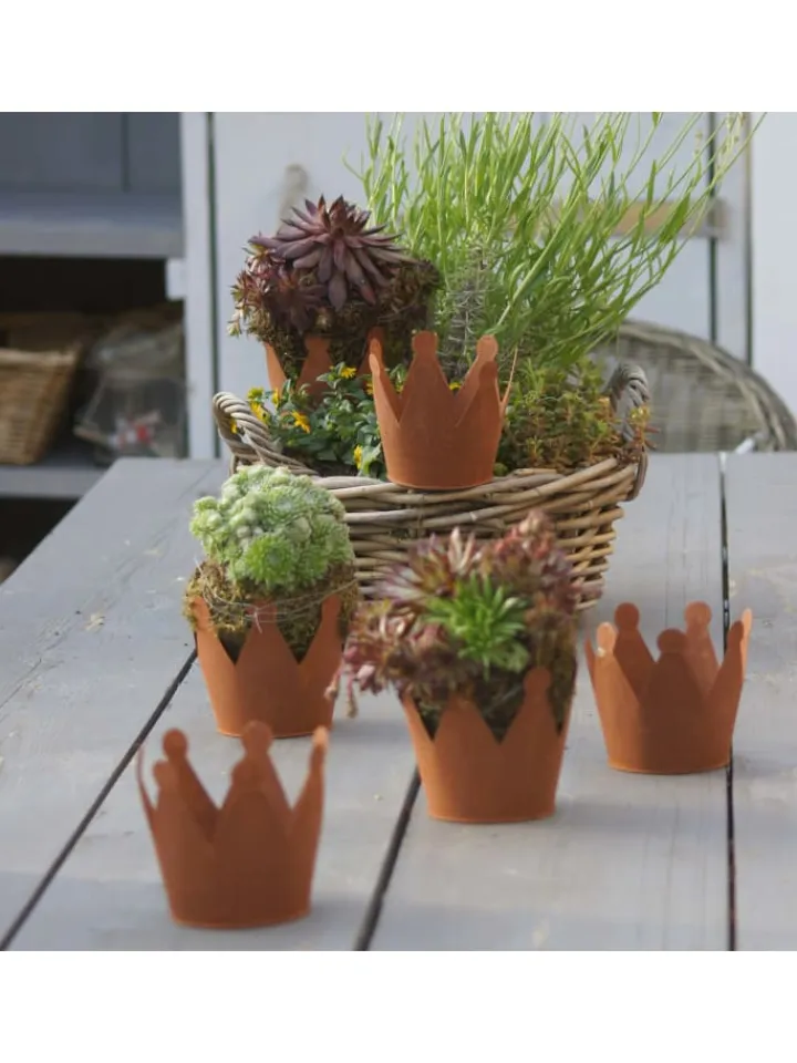UNUS Gartendekoration<Rostkrone Ø12 in Braun