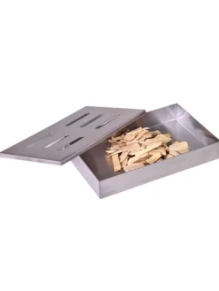 RADOLEO Grillen<Räucherbox Edelstahl in silber