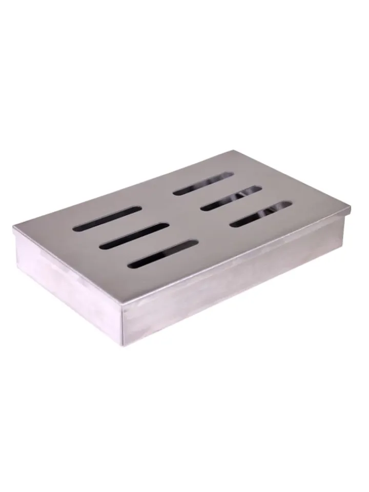 RADOLEO Grillen<Räucherbox Edelstahl in silber