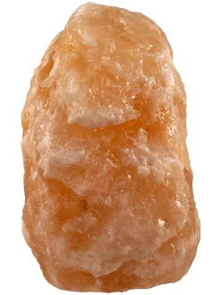 Globo lighting Tischleuchten<Salzkristall-Tischleuchte "Stone" in Orange - (H)19 x Ø 12 cm