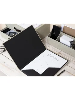 BigsoBox Büro- & Schulbedarf<Sammelmappe "Paulina" in Beige - (B)23,5 x (H)29,5 x (T)1,5 cm