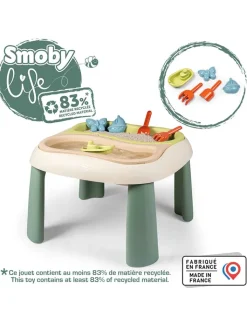 Smoby Gartenspielzeug<Sand- und Wasserspieltisch in Beige/ Grün - ab 18 Monaten