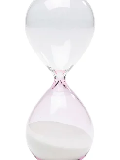 Kare Wohndekoration<Sanduhr "Timer" in Rosa - (H)17 x Ø 7 cm