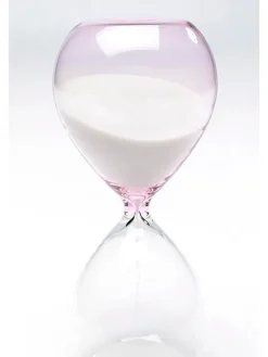 Kare Wohndekoration<Sanduhr "Timer" in Rosa - (H)17 x Ø 7 cm