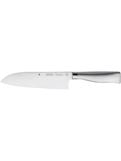 WMF Koch- & Backutensilien<Santokumesser ''Grandgourmet'' in Silber - (L)32 cm