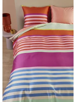 Oilily Kindermöbel|Bettwäsche & Bettwaren<Satin-Bettwäsche-Set "Carly" in Bunt/ Rosa