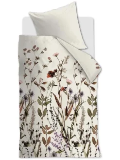 Ambiante Bettwäsche & Bettwaren<Satin-Bettwäsche-Set ''Dry Flowers'' in Creme/ Bunt
