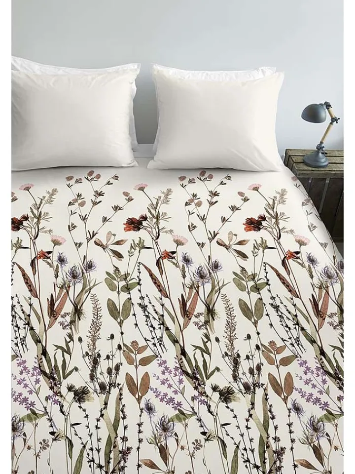 Ambiante Bettwäsche & Bettwaren<Satin-Bettwäsche-Set ''Dry Flowers'' in Creme/ Bunt