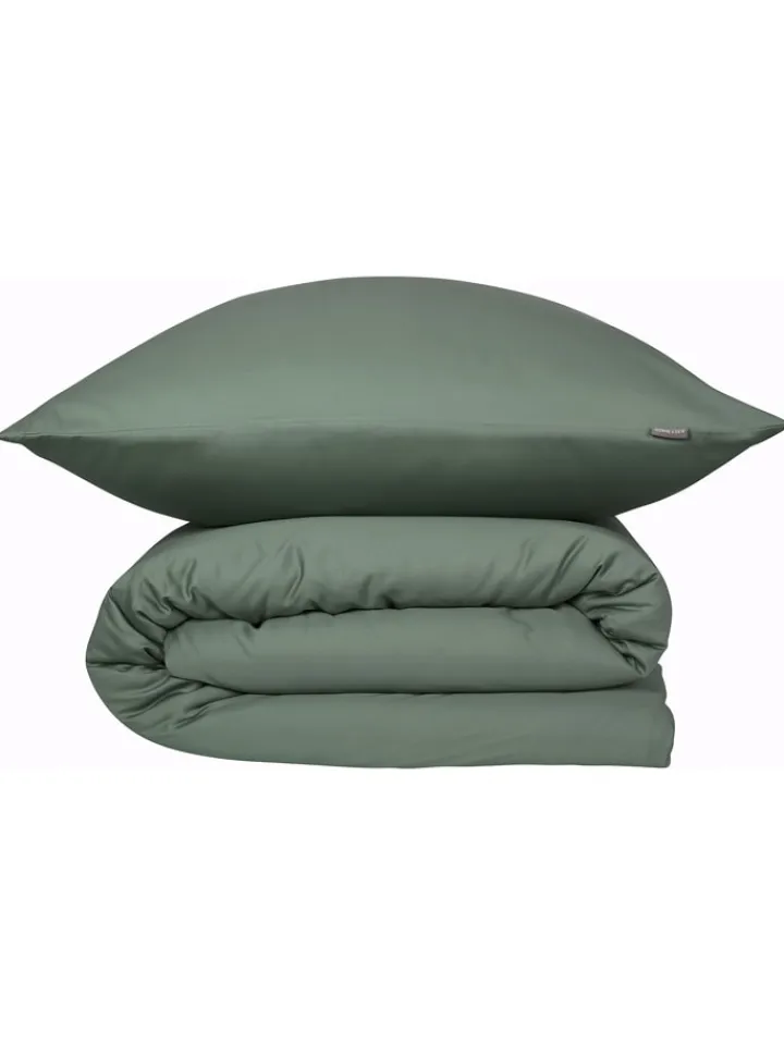 Schiesser Bettwäsche & Bettwaren<Satin-Bettwäsche-Set "Ella" in Dunkelgrün