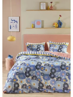 Beddinghouse Bettwäsche & Bettwaren<Satin-Bettwäsche-Set ''Nica'' in Blau