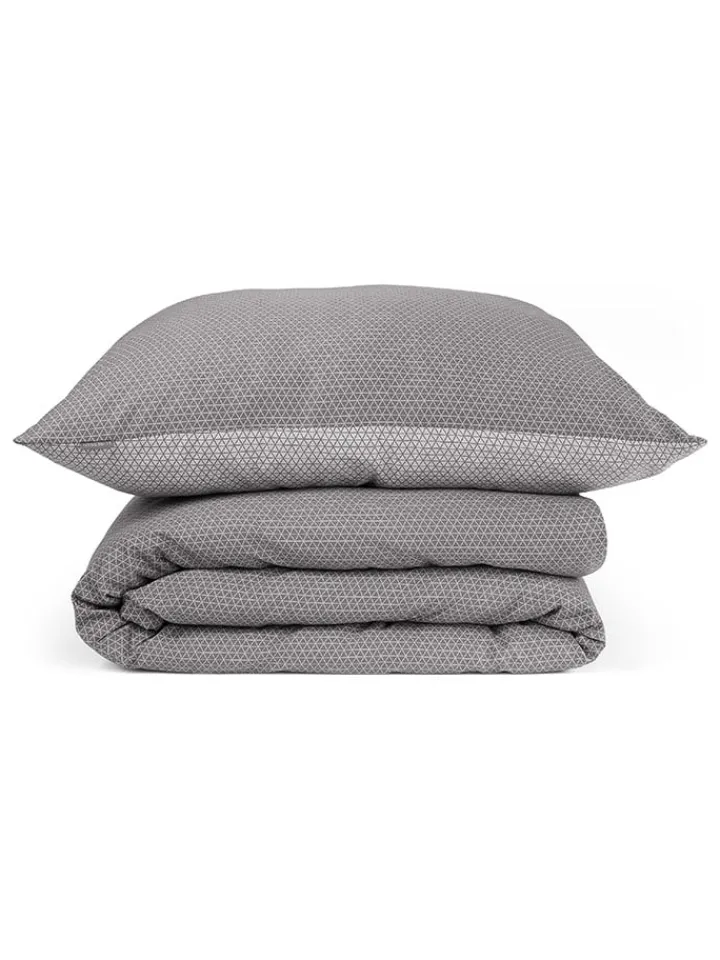 Schiesser Bettwäsche & Bettwaren<Satin-Bettwäsche-Set "Palma" in Taupe/ Hellgrau