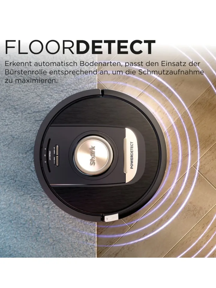 Shark Staubsauger<Saugroboter PowerDetect Self-Empty RV2820VEEU in schwarz