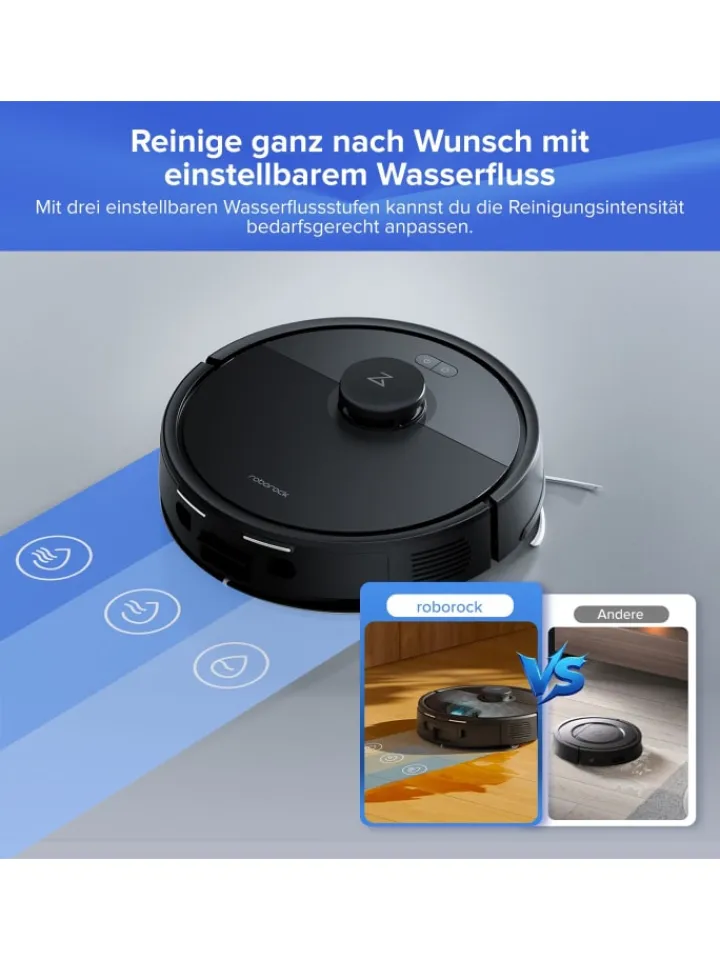 Roborock Klima & Haushalt|Staubsauger<Saugroboter Q7 BF+ in Schwarz, 8000 Pa, Dual Anti-Tangle-System