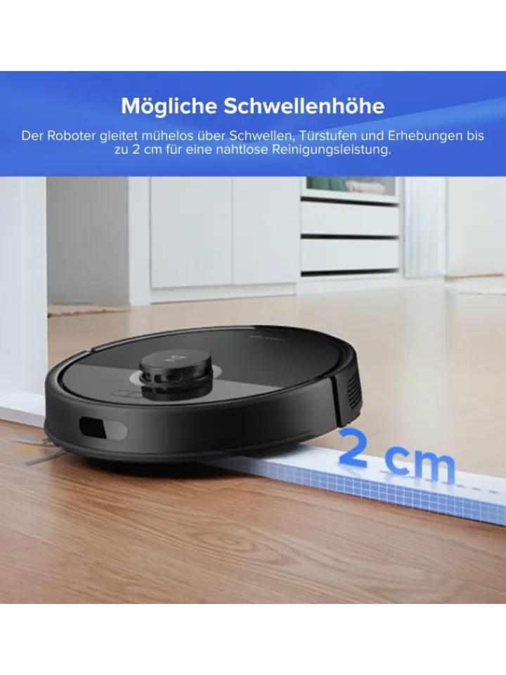 Roborock Klima & Haushalt|Staubsauger<Saugroboter Q7 BF+ in Schwarz, 8000 Pa, Dual Anti-Tangle-System