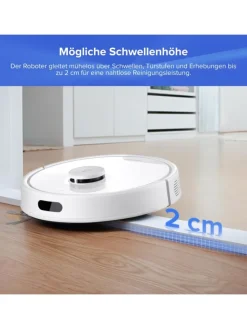 Roborock Klima & Haushalt|Staubsauger<Saugroboter Q7 BF+ in Weiß, 8000 Pa, Dual Anti-Tangle-System