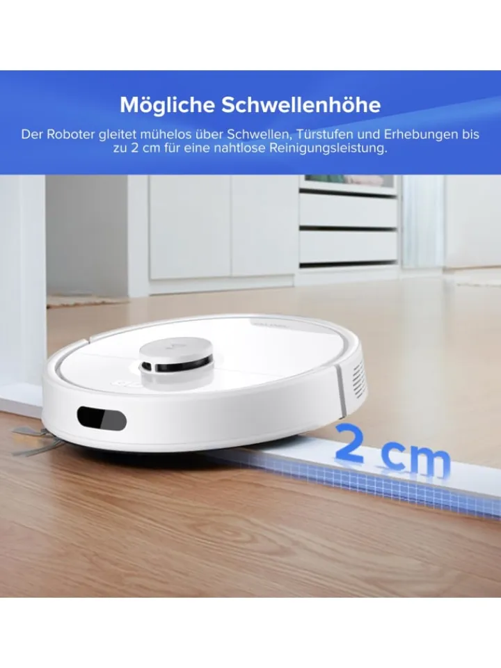 Roborock Klima & Haushalt|Staubsauger<Saugroboter Q7 BF+ in Weiß, 8000 Pa, Dual Anti-Tangle-System