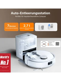 Roborock Staubsauger<Saugroboter Q10PF+ in Weiß