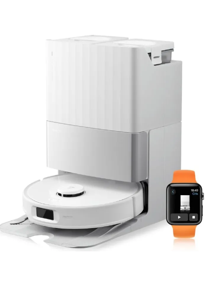 Roborock Klima & Haushalt|Staubsauger<Saugroboter Qrevo Edge S5A in Weiß, 18500Pa, Dual Anti-Tangle-System