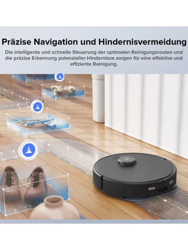 Roborock Klima & Haushalt|Staubsauger<Saugroboter Qrevo Edge S5A in Weiß, 18500Pa, Dual Anti-Tangle-System