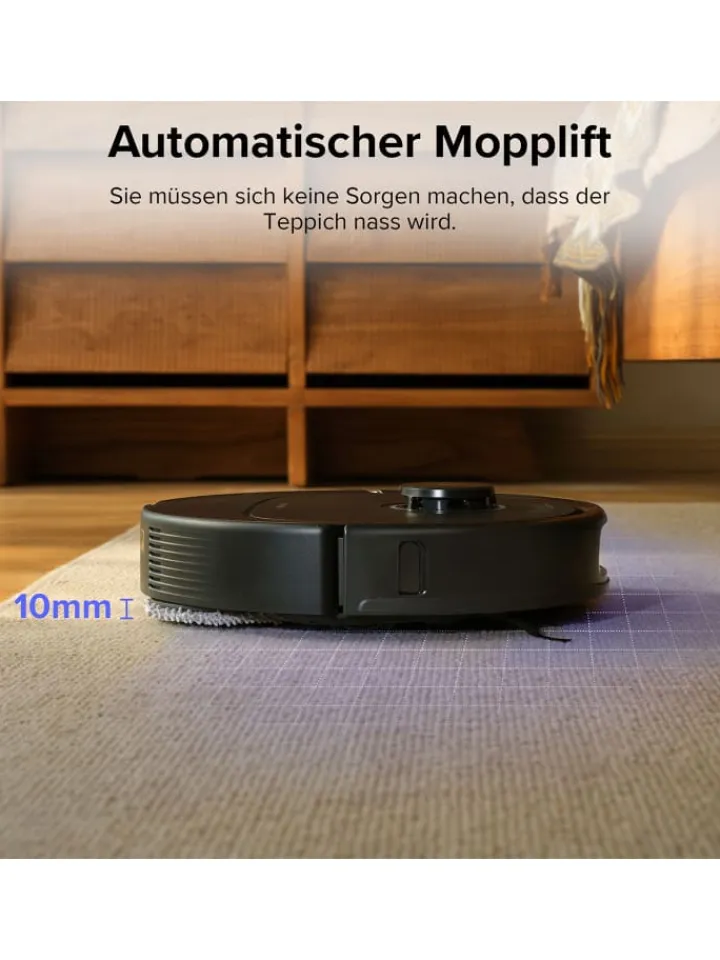 Roborock Staubsauger<Saugroboter Qrevo Pro in Schwarz