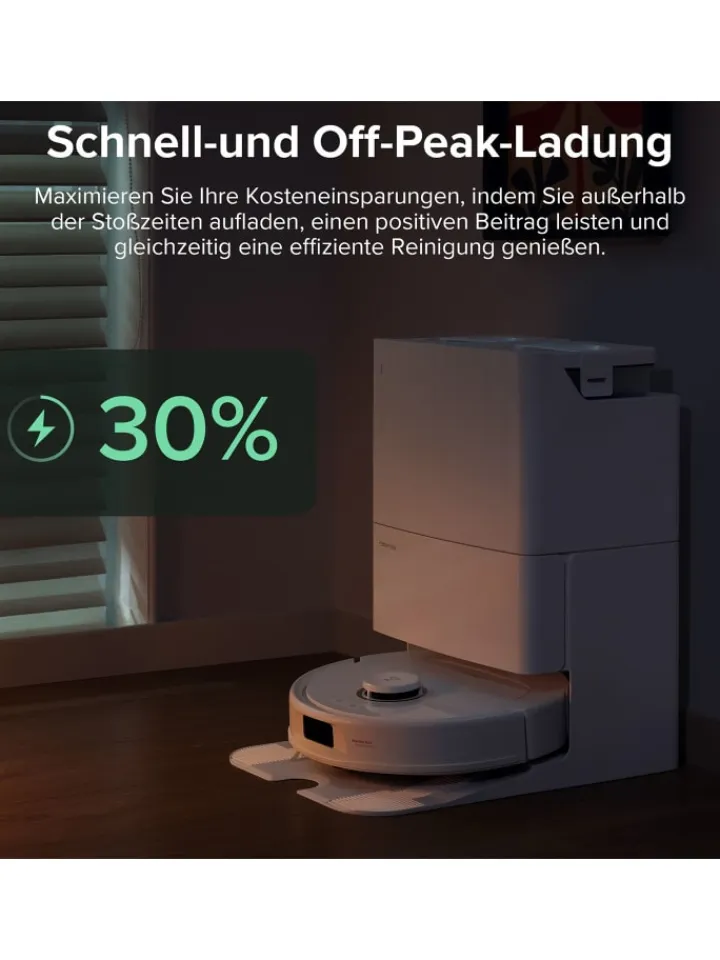 Roborock Staubsauger<Saugroboter Qrevo Pro in Weiß, 60°C-Heißwasser-Moppwäsche