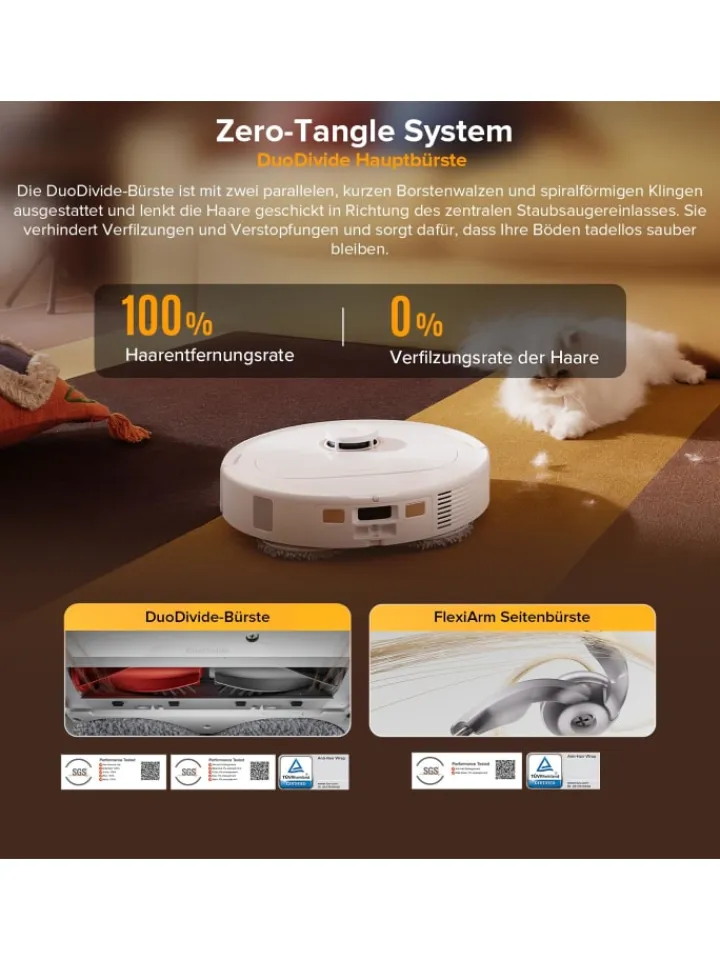 Roborock Staubsauger<Saugroboter Qrevo S5V in Weiß