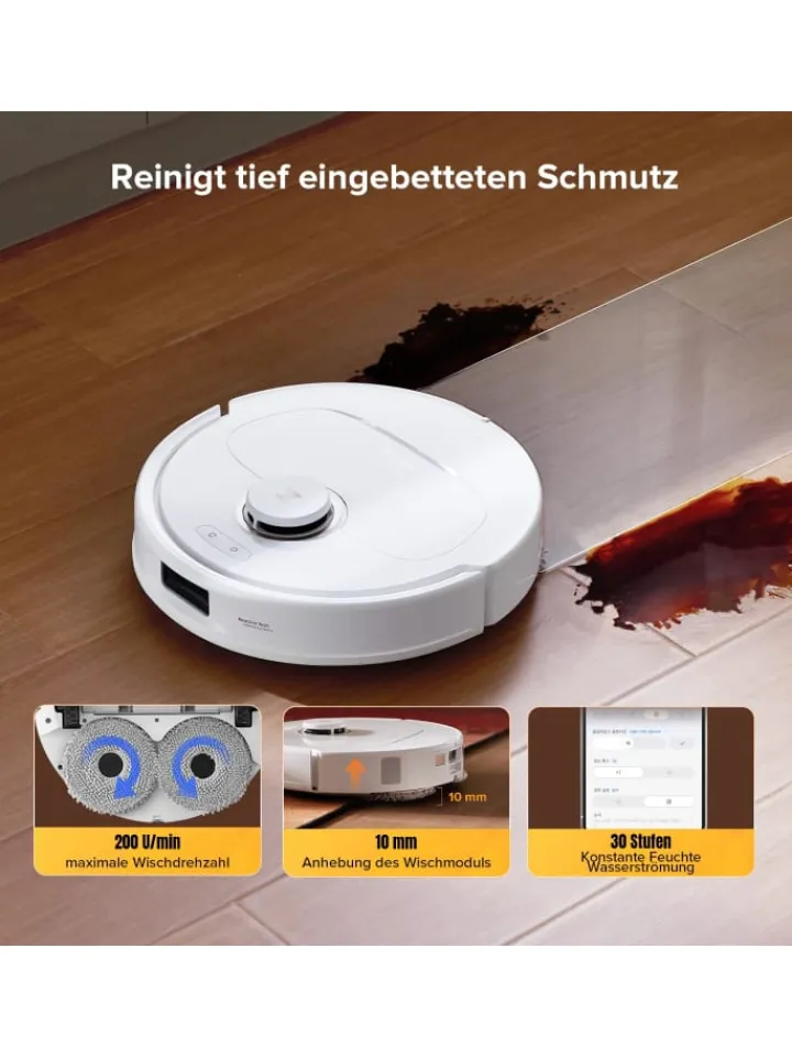Roborock Staubsauger<Saugroboter Qrevo S5V in Weiß