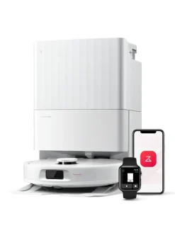 Roborock Staubsauger<Saugroboter QV 35A in Weiß, mit Wischfunktion&Hebarem Wischmopp, 8000Pa