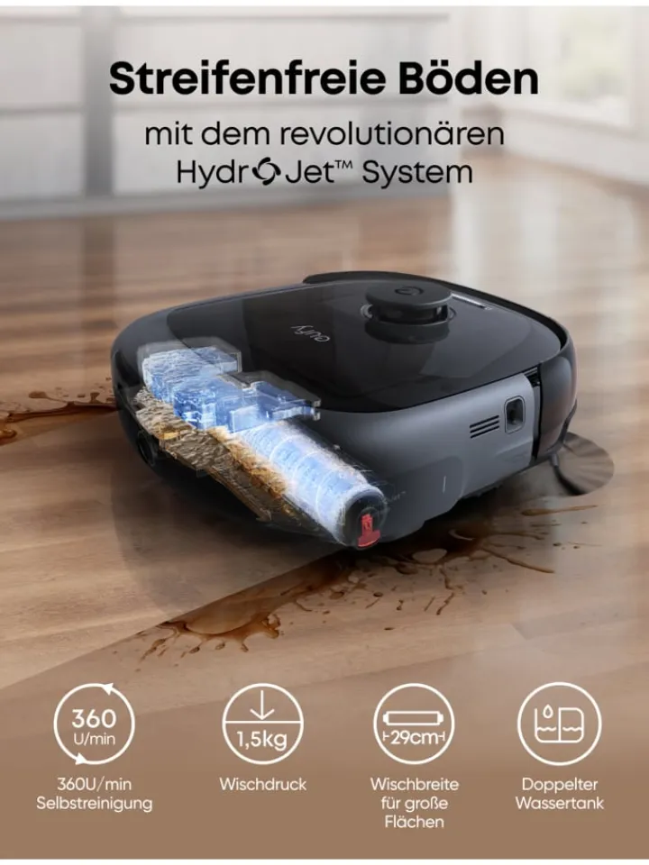 Anker Staubsauger<Saugroboter Robot Vacuum Omni E25 in schwarz