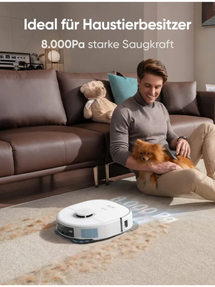 Anker Staubsauger<Saugroboter X10 Pro Omni in weiß